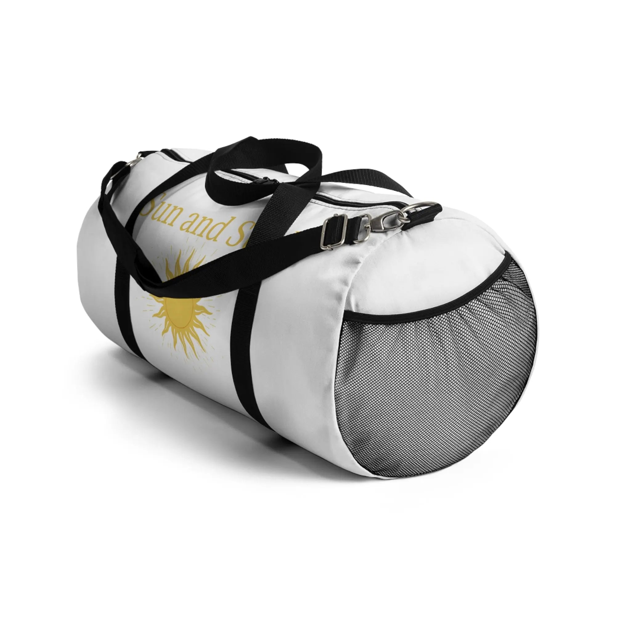 Sun and Steel Duffel Bag — Athletic Travel Gym Bag with Sun Emblem Real South Health Co.