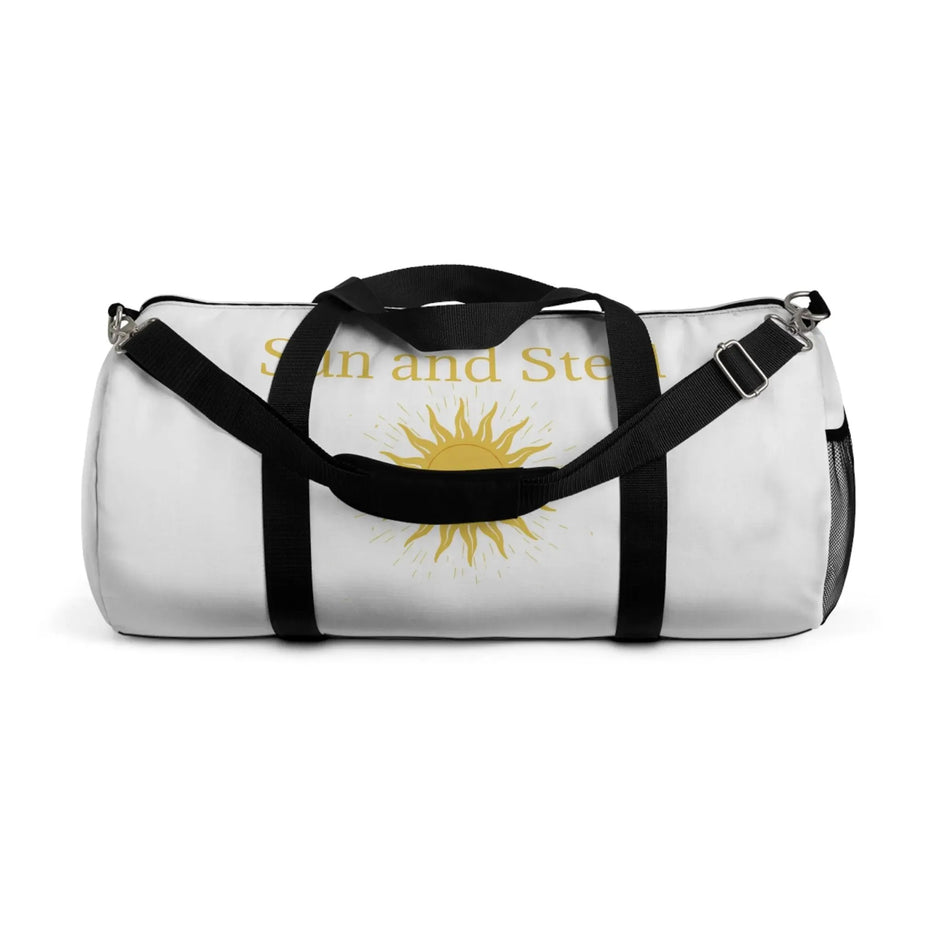 Sun and Steel Duffel Bag — Athletic Travel Gym Bag with Sun Emblem Real South Health Co.