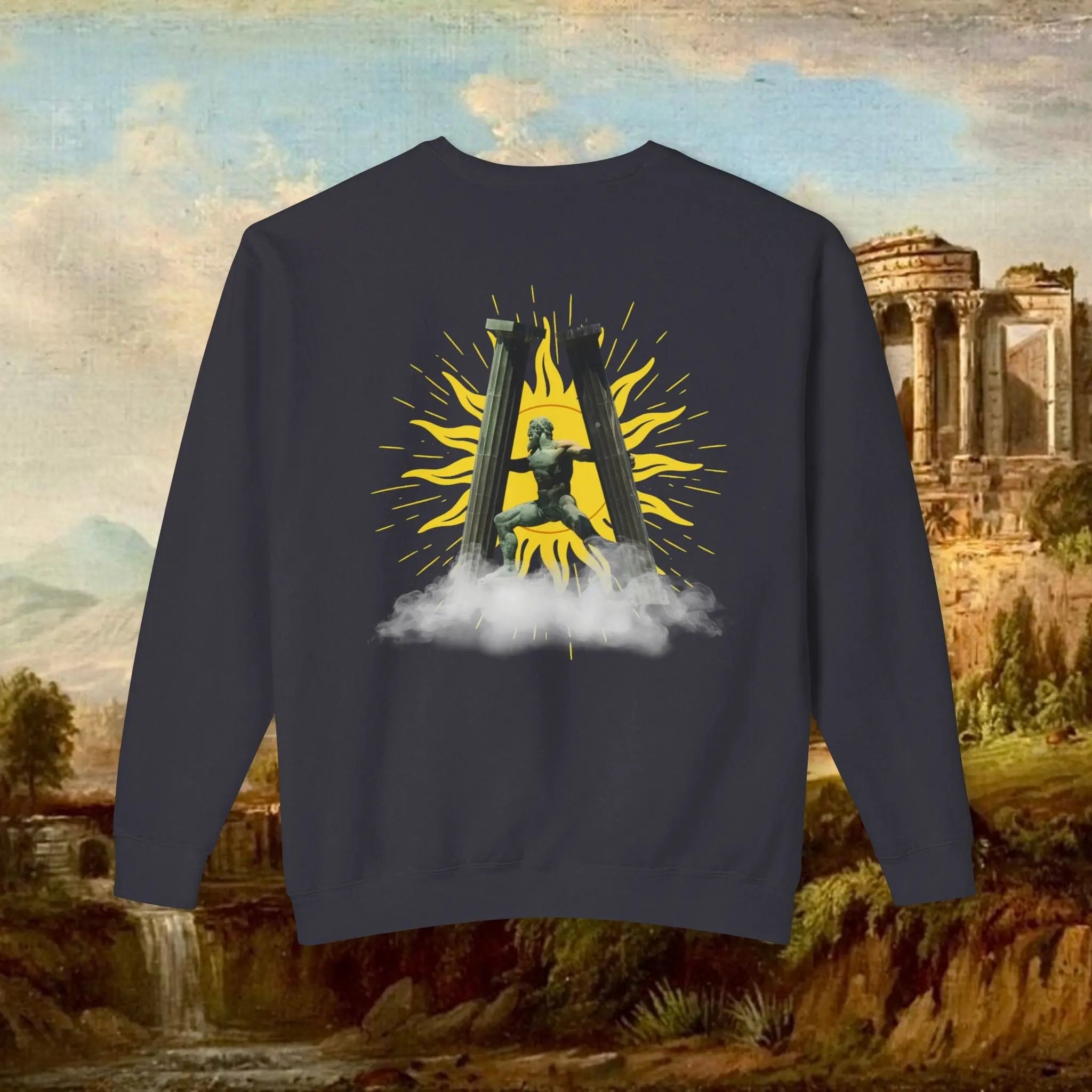 Sunrise pillars of Hercules crew neck Real South Health Co.