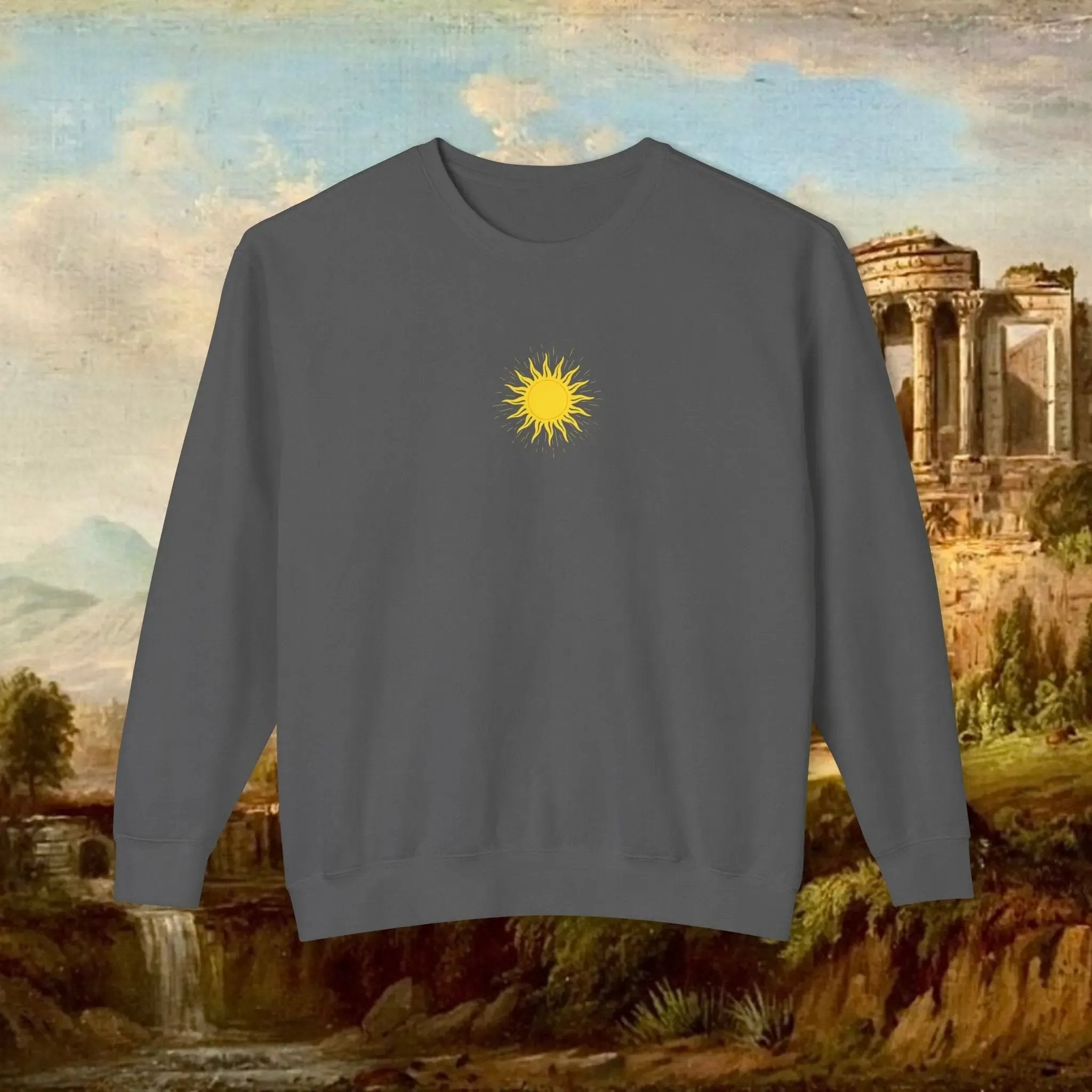 Sunrise pillars of Hercules crew neck Real South Health Co.