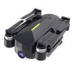 The Dropshipman Brushless GPS Remote Control Drone Aerial Photography 4K HD features a compact black design, front camera lens, folded propeller arms, and a slim green LED light on top, displayed against a white background.