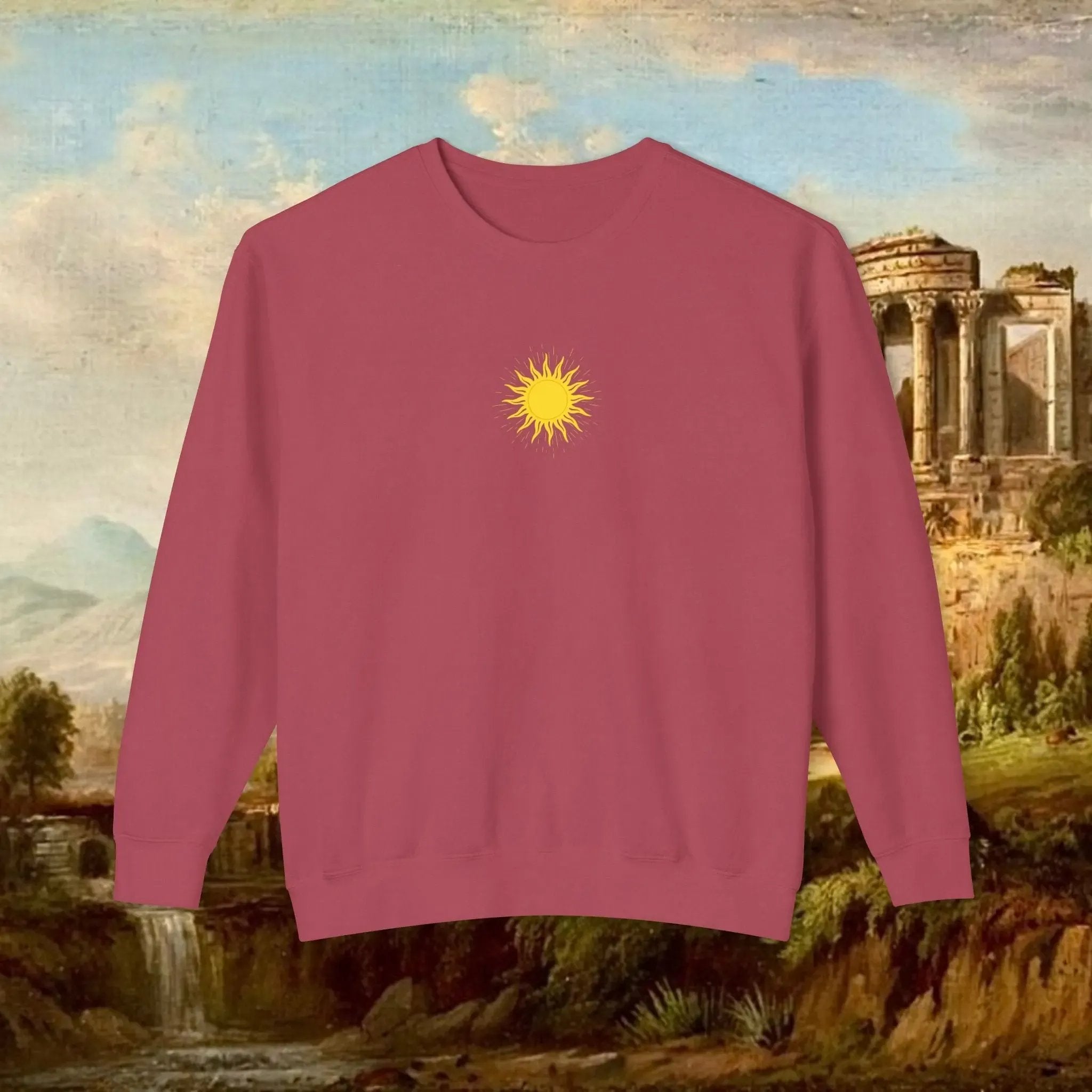 Sunrise pillars of Hercules crew neck Real South Health Co.