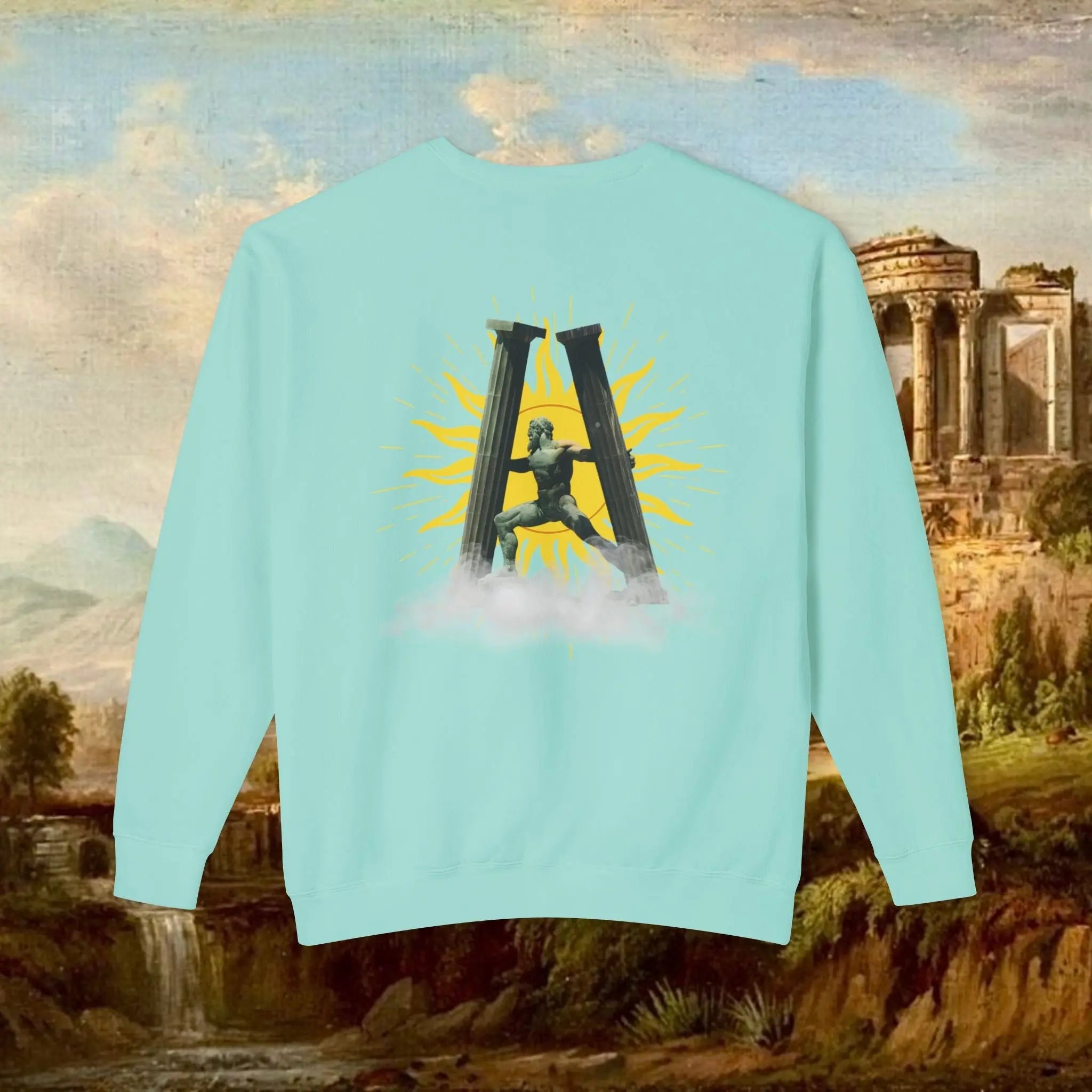 Sunrise pillars of Hercules crew neck Real South Health Co.