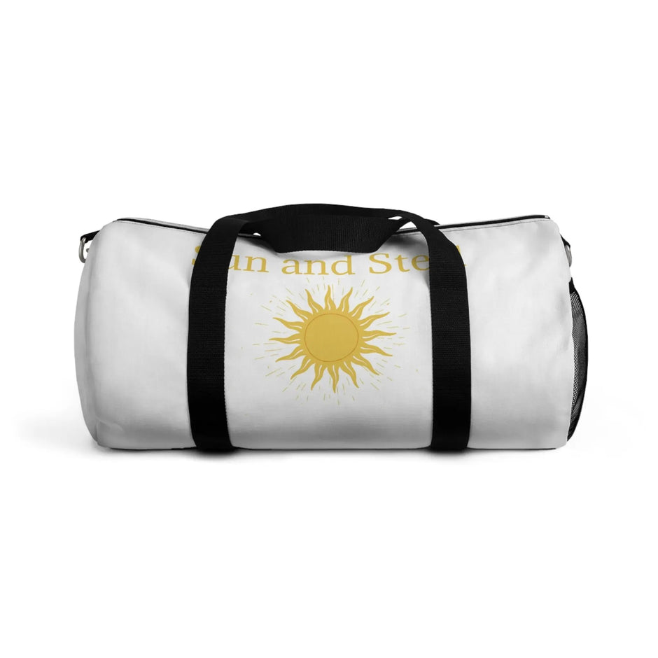 Sun and Steel Duffel Bag — Athletic Travel Gym Bag with Sun Emblem Real South Health Co.