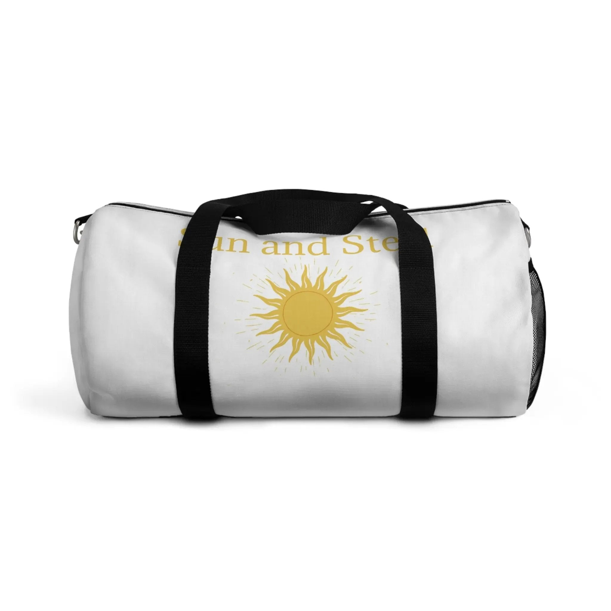 Sun and Steel Duffel Bag — Athletic Travel Gym Bag with Sun Emblem Real South Health Co.