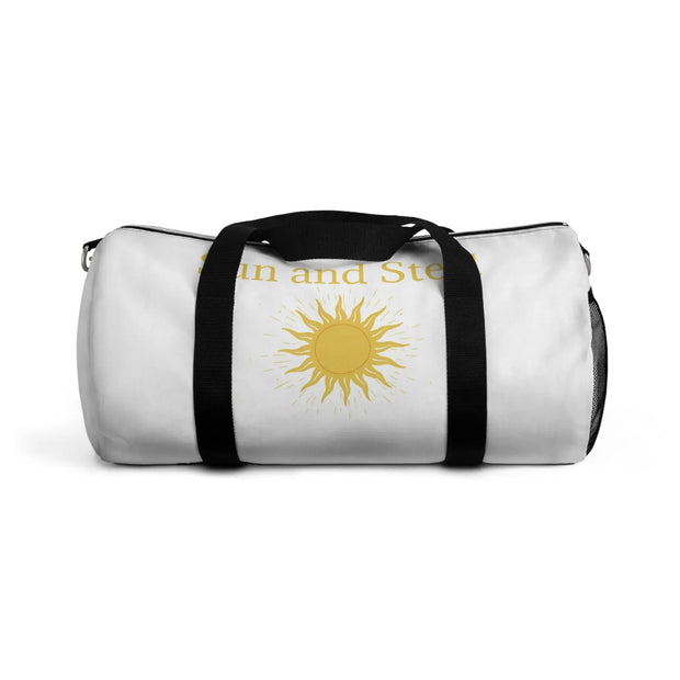 Sun and Steel Duffel Bag — Athletic Travel Gym Bag with Sun Emblem Real South Health Co.