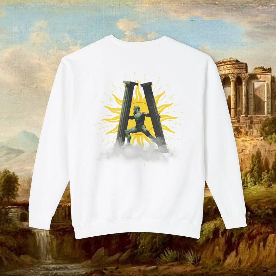 Sunrise pillars of Hercules crew neck Real South Health Co.