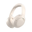 The Dropshipman PulseWave Over Ear Headphones are wireless Bluetooth headphones in off-white, shown against a plain white background for a sleek appearance and extended battery life.
