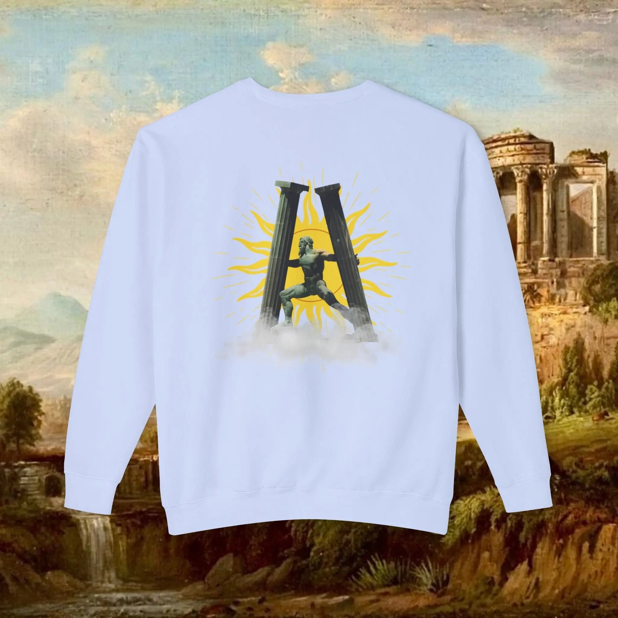 Sunrise pillars of Hercules crew neck Real South Health Co.