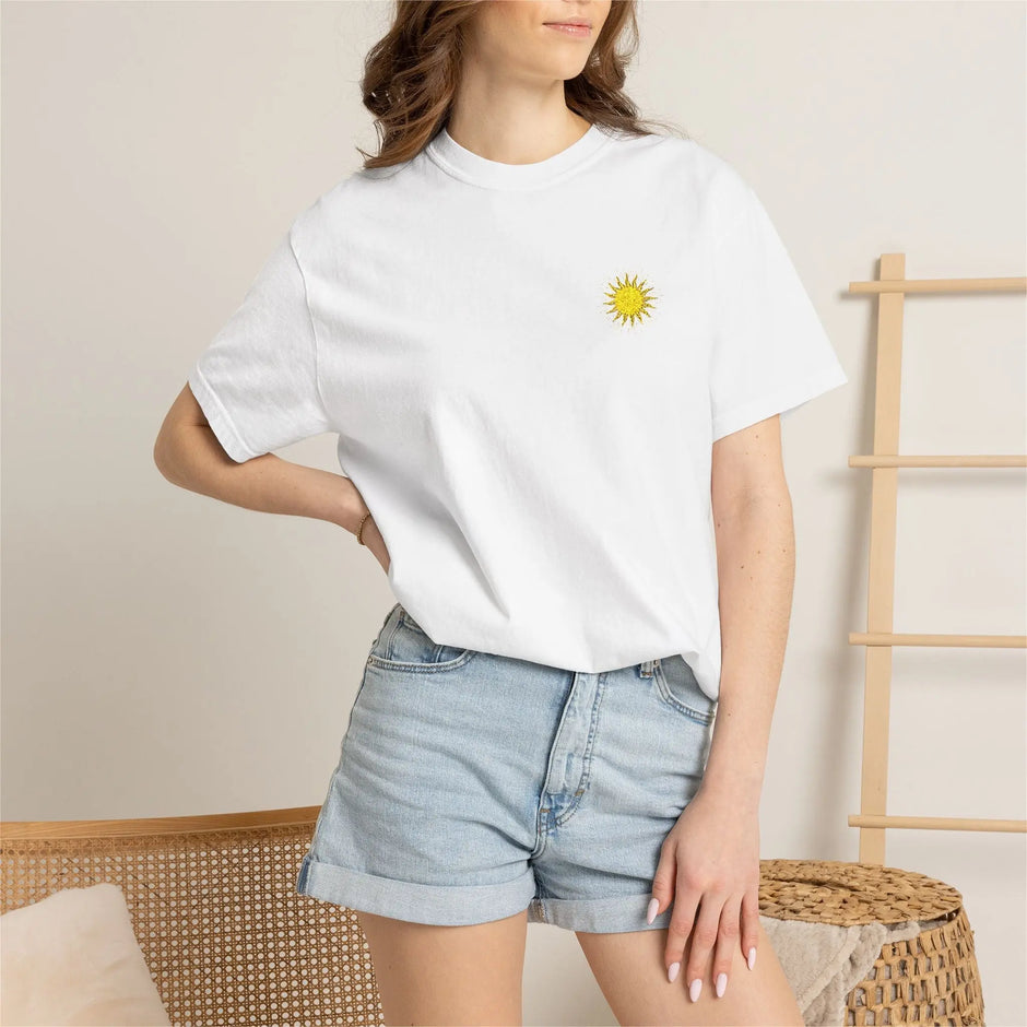 Vitality Sunrise Embroidered T-Shirt Real South Health Co.