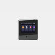 A black and gray ELLIPAL Titan Mini security Cold Hardware Crypto Wallet by HeadphoneHeat, featuring a rectangular screen displaying its interface. The screen exhibits icons for multiple cryptocurrencies, including BTC, ETH, FLR, and MATIC. This device is a popular choice in Mainland China and has the label 