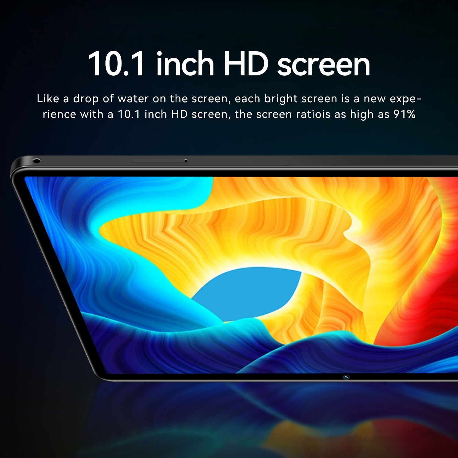 The Dropshipman Home Tablet and Gaming Computer features a 10.1-inch HD display with a 91% screen ratio. Its vibrant screen and immersive visuals are perfect for work or play, especially when paired with a detachable keyboard for added versatility.