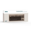 The packaging displays the HeadphoneHeat 8BitDo Retro Mechanical Keyboard with its vintage design, emphasizing features such as Bluetooth and 2.4G/USB connectivity along with components like an adapter and cable—ideal for enthusiasts of leverless controllers who desire a blend of classic style and modern technology.