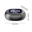The Dropshipman XP2 Large Over The Ear Earbuds feature a black oval digital control with touch screen displaying date, time, and battery. Dimensions: 15 cm (5.9 in) wide, 10.8 cm (4.25 in) deep, 3.6 cm (1.41 in) high.