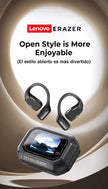 Advertisement for the HeadphoneHeat AI Earphone Translator Erazer XP6. Features Bluetooth earphones that are waterproof, with a handheld device displaying a screen with the text 