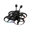 The HeadphoneHeat BETAFPV Pavo20 Pro II Brushless Whoop Quadcopter for DJI O4 / O4 Pro features a black frame, propeller guards, dual antennas, multicolor LEDs, 4K UHD video support. NEW, 100% ORIGINAL, and FAST DELIVERY.
