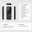 The Dropshipman S80 Language AI Translator Device is displayed from various angles, highlighting labeled buttons and features like power, volume, translation keys, touch screen, speaker, ports, and real-time translation.