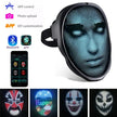 The Dropshipman Face Changing Mask features app control, photo upload, Bluetooth, and DIY customization. Ideal as a light up mask for superhero cosplay or Avengers costumes—try the red mask, clown face, or sinister smiley!.